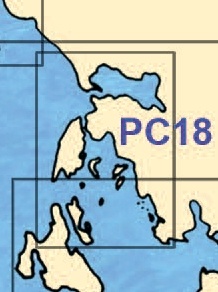 PC18 N. Lefkada - Amvrakikos Kolpos '1 : 93,000'